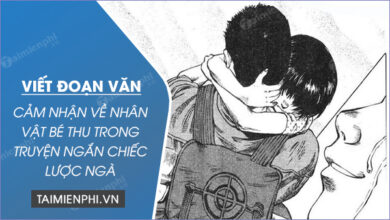 Viet doan van cam nhan ve nhan vat be Thu