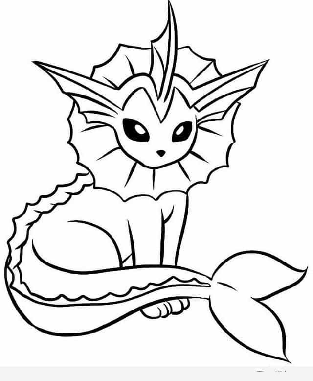 Màu Pokemon Vaporeon