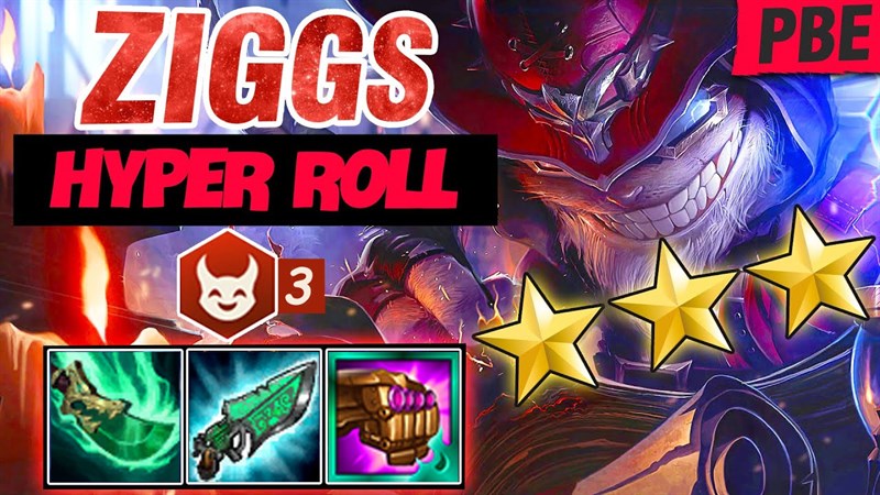 Ziggs đóng vai trò là carry chủ lực chính trong đội hình