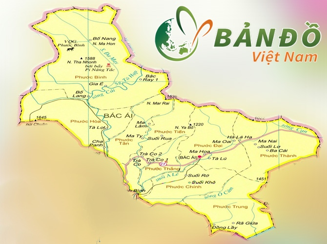 17123301 2 ban do huyen bac ai ninh thuan