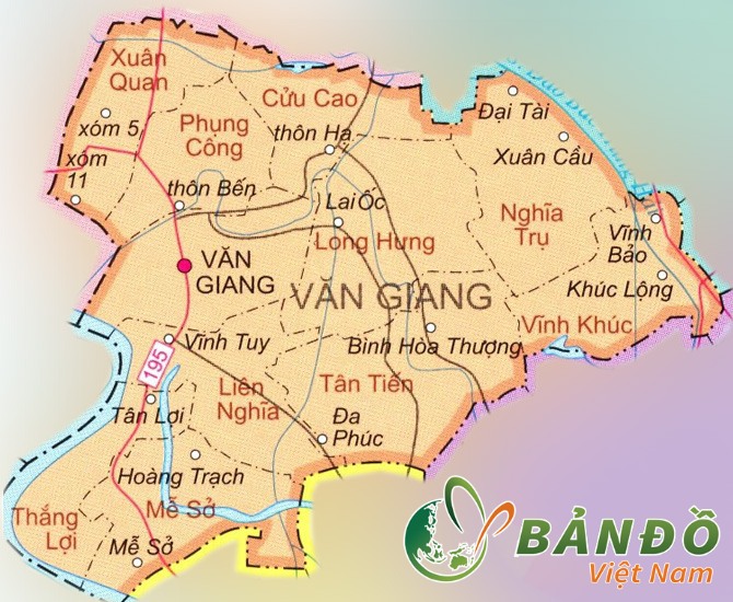 18104254 8 ban do huyen van giang hung yen