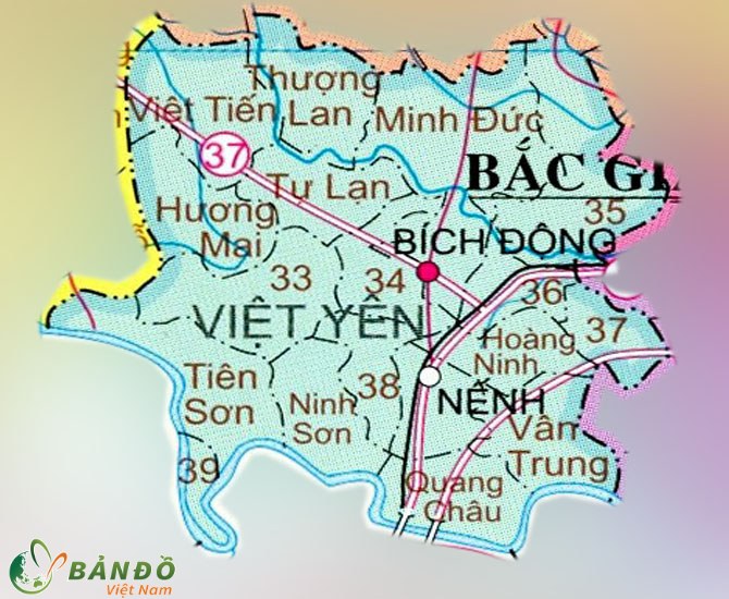 26192426 8 ban do huyen viet yen bac giang