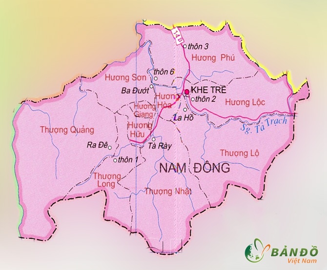 28151145 5 ban do huyen nam dong thua thien hue