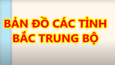 Ban do cac tinh vung Bac Trung Bo Viet Nam