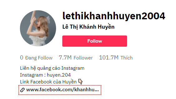 Kênh tiktok lethikhanhhuyen2004