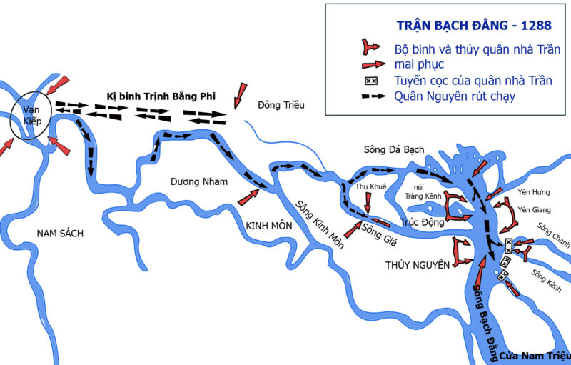 Battle of Bach Dang 1288 map vi