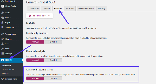 yoast seo site map